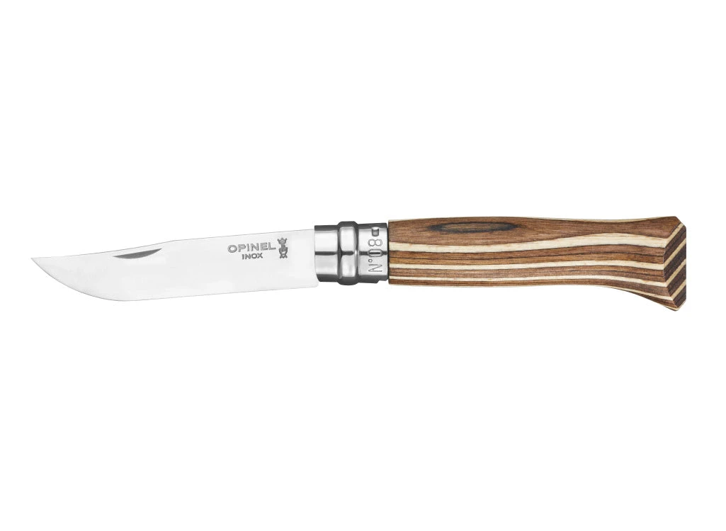 Opinel No.8 Laminated Birch Knife - Brown 1 Opinel No.8 Laminated Birch Knife - Brown