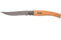 Opinel Pocket Knife No. 8 Slim Line, Stainless Steel, Beech