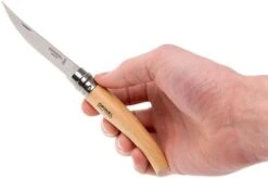 Opinel Pocket Knife No. 8 Slim Line, Stainless Steel, Beech -Opinel OP000516 07 opinel op000516 07