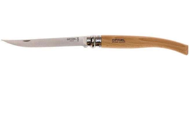 Opinel Pocket Knife No. 12 Slim Line, Stainless Steel, Beech 1 Opinel Pocket Knife No. 12 Slim Line, Stainless Steel, Beech