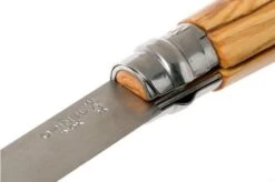 Opinel Pocket Knife No. 8 Luxury Range With Leather Sheath, Olive Wood -Opinel OP001004 07 opinel v201903