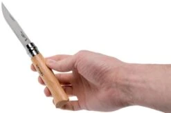 Opinel Pocket Knife No. 8 Classic, Stainless Steel, Leather Sheath, Beech 18 Opinel Pocket Knife No. 8 Classic, Stainless Steel, Leather Sheath, Beech -Opinel OP001089 08 opinel v201903