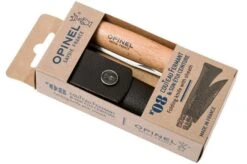 Opinel Pocket Knife No. 8 Classic, Stainless Steel, Leather Sheath, Beech 21 Opinel Pocket Knife No. 8 Classic, Stainless Steel, Leather Sheath, Beech -Opinel OP001089 11 opinel v201903