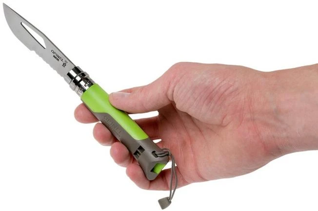 Opinel Outdoor No. 08 Pocket Knife, Earth Green 7 Opinel Outdoor No. 08 Pocket Knife, Earth Green - Image 7