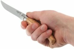Opinel 4-piece Steak Knife Set, Olive Wood -Opinel OP001830 06 opinel 4 delige messenset olijfhout op001830 d6