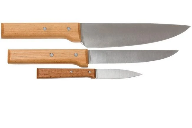 Opinel Trio Parrallèle OP001838, 3-piece Knife Set 2 Opinel Trio Parrallèle OP001838, 3-piece Knife Set - Image 2