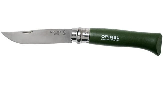 Opinel Pocket Knife No. 08RV Khaki, Stainless Steel, Blade Length 8.5 Cm 1 Opinel Pocket Knife No. 08RV Khaki, Stainless Steel, Blade Length 8.5 Cm