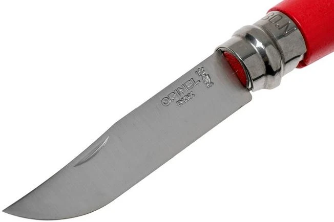 Opinel Pocket Knife No. 08RV Red, Stainless Steel, Blade Length 8.5 Cm 3 Opinel Pocket Knife No. 08RV Red, Stainless Steel, Blade Length 8.5 Cm - Image 3