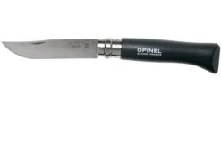 Opinel Pocket Knife No. 08RV Black, Stainless Steel, Blade Length 8.5 Cm