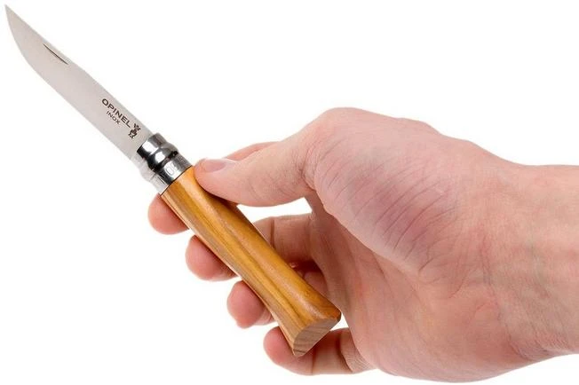 Opinel Pocket Knife No. 6 Luxury Range, Stainless Steel, Olive Wood 7 Opinel Pocket Knife No. 6 Luxury Range, Stainless Steel, Olive Wood - Image 7