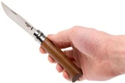 Opinel Pocket Knife No. 8 Luxury Range, Stainless Steel, Walnut Wood -Opinel OP002025 07 opinel op002025 07