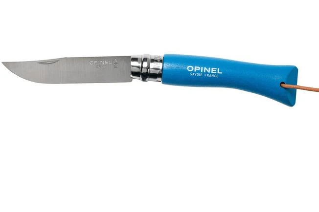 Opinel Trekking No. 07RV Pocket Knife, Cyan Blue 1 Opinel Trekking No. 07RV Pocket Knife, Cyan Blue