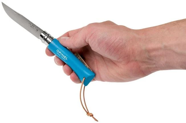 Opinel Trekking No. 07RV Pocket Knife, Cyan Blue 7 Opinel Trekking No. 07RV Pocket Knife, Cyan Blue - Image 7
