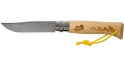 Opinel No 08 Tour De France 2020 Engraved 2396, Stainless Steel, Pocket Knife