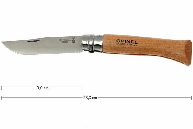 Opinel Pocket Knife No. 10, Stainless Steel, 10 Cm 1 Opinel Pocket Knife No. 10, Stainless Steel, 10 Cm