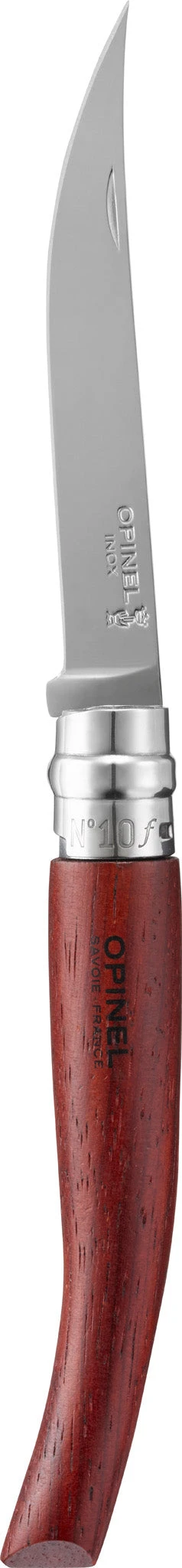 Opinel N°10, Padouk Handle Slim Knife|-|Couteau Fin Manche Padouk N°10