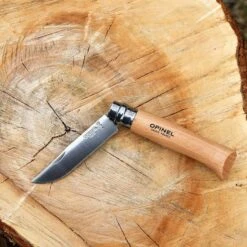 Opinel N°08 Stainless Steel Knife|-|Couteau N°08 Inox -Opinel OPI 000405 7E 7EDetails2 20Inox 6be4c20b 9889 48c9 8979 1f57cddaffbb
