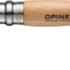 Opinel N°07 Stainless Steel Knife With Leather Lace|-|Couteau Inox N°07 Avec Lacet En Cuir