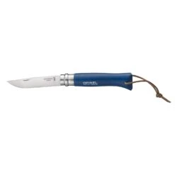 Opinel Tradition Trekking No.08 With A Leather Lace|-|Tradition Couteau No.08 Avec Lien En Cuir -Opinel OPI 001703 7EBlue