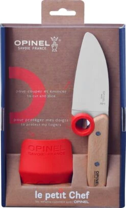 Opinel Le Petit Chef Knife + Finger Guard - Kids|-|Couteau Et Protège Doigts Petit Chef - Enfant -Opinel OPI 001744 7E 7EDetails5 20No 20Color