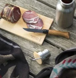 Opinel N°08 Chêne Black Oak Handle And Black Steel Blade|-|N°08 Chêne Black Edition Manche En Chêne Et Lame En Acier Noire -Opinel OPI 002172 7E 7EDetail4 20No 20Color