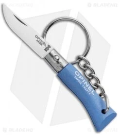 Opinel No. 2 Folding Knife Keychain Skyblue (1.38" Satin)