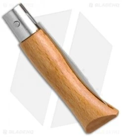 Opinel No. 3 Carbon Steel Folding Knife Beechwood (1.5" Satin) #3 -Opinel Opinel No.3 Carbon Steel Beechwood OP11030 BHQ 20495 jr side