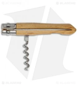 Opinel Knives No. 10 Stainless Steel Knife Beech Wood (3.25" Satin) 5 Opinel Knives No. 10 Stainless Steel Knife Beech Wood (3.25" Satin) -Opinel opinel 001410 corkscrew knife open
