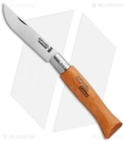 Opinel Knives No. 5 Carbon Steel Knife Beech Wood (2.4" Satin)