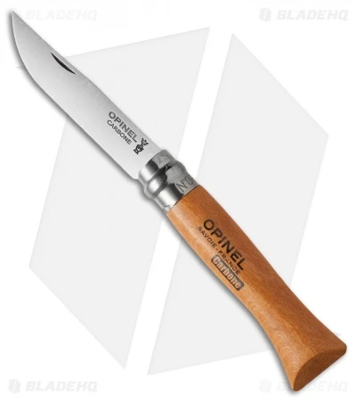 Opinel Knives No. 6 Carbon Steel Knife Beechwood (2.9" Satin) 1 Opinel Knives No. 6 Carbon Steel Knife Beechwood (2.9" Satin)