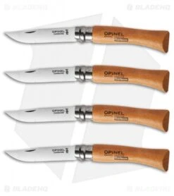 Opinel No. 6, 7 & 8 Carbon Steel Folding Knife Set (12 Piece) 4x -Opinel opinel carbon steel beech satin no 7 group
