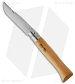 Opinel No 12 Folding Knife Beechwood (4.75" Satin) #12