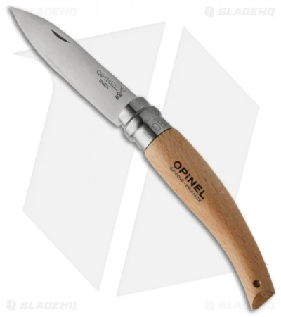 Opinel Garden Knife No. 8 Folding Knife Beechwood (3.25" Satin) 1 Opinel Garden Knife No. 8 Folding Knife Beechwood (3.25" Satin)