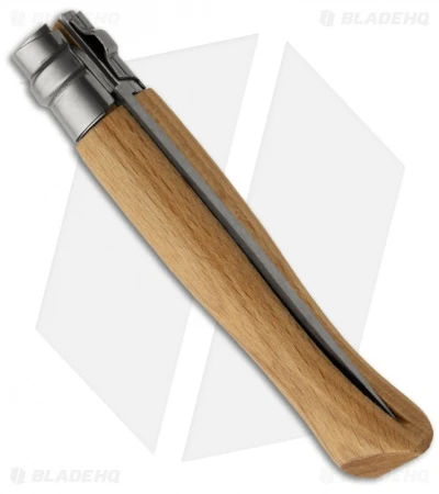 Opinel Knives No. 8 Folding Knife Beechwood W/ Sheath (3.25" Satin) 2 Opinel Knives No. 8 Folding Knife Beechwood W/ Sheath (3.25" Satin) - Image 2