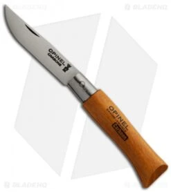 Opinel Knives Stainless Steel Folding Knife Beechwood Handles (Set Of 10) -Opinel opinel folding op11040