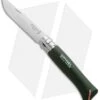Opinel No 8 Trekking Stainless Steel Folding Knife Green Oak (3.25" Satin)