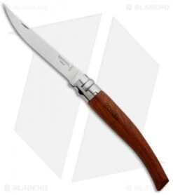 Opinel Knives No 10 Slim Stainless Steel Folding Knife Padouk (3.87" Satin) #10