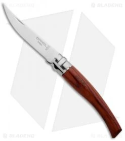 Opinel Knives No 8 Slim Stainless Steel Folding Knife Padouk (3.125" Satin) #8