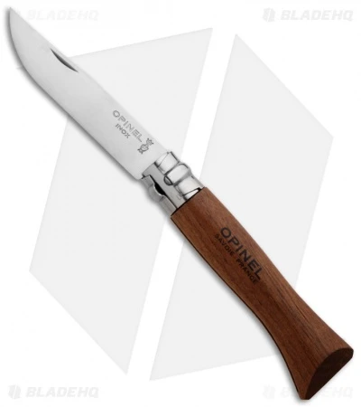 Opinel Knives No. 6 Stainless Steel Knife Walnut (2.9" Satin) #6 SS 1 Opinel Knives No. 6 Stainless Steel Knife Walnut (2.9" Satin) #6 SS