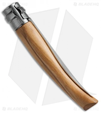 Opinel Knives No 8 Slim Stainless Steel Folding Knife Olive Wood (3.12" Satin) # 2 Opinel Knives No 8 Slim Stainless Steel Folding Knife Olive Wood (3.12" Satin) # - Image 2