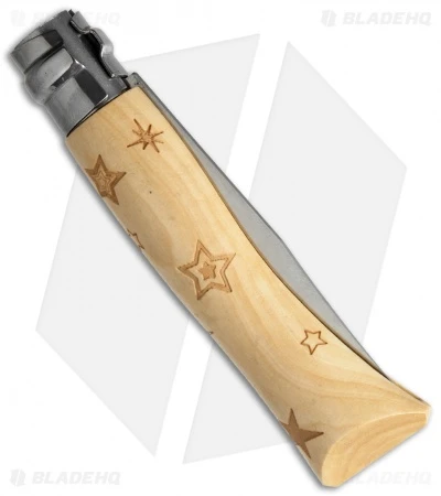 Opinel No. 7 Nature "Stars" Stainless Steel Knife Beech Wood (3" Satin) 2 Opinel No. 7 Nature "Stars" Stainless Steel Knife Beech Wood (3" Satin) - Image 2