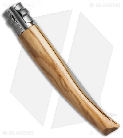 Opinel Knives No 10 Slim Stainless Steel Folding Knife Olive Wood (4" Satin) #10 2 Opinel Knives No 10 Slim Stainless Steel Folding Knife Olive Wood (4" Satin) #10 - Image 2