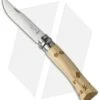 Opinel No. 7 Nature "Footprints" Stainless Steel Knife Beech Wood (3" Satin)