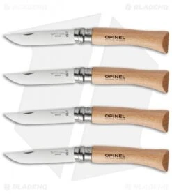 Opinel No. 6, 7 & 8 Stainless Steel Folding Knife Set (12 Piece) 4x -Opinel opinel stainless steel beech no 7 group
